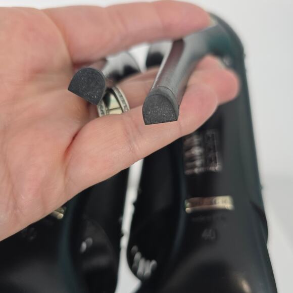 Gucci Lika Laser Cut Black Leather Jewel Studded Heeled Open Toe Booties 40 - Picture 11 of 15